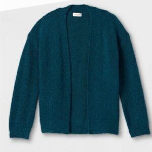 Blue/Green Open Cardigan